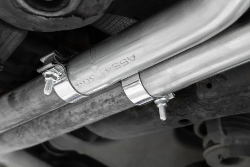 MBRP 10-16 Audi S4/S5 3.0TFSI B8/B8.5 T304 Stainless Steel 2.25in Muffler Bypass - Installation View