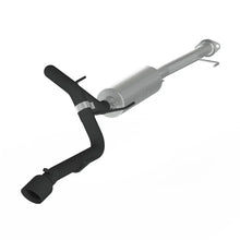 Load image into Gallery viewer, MBRP 10-18 Toyota 4 Runner BLK 4in O.D Tip Single Rear Exit 2.5in Cat Back Exhaust - Side View