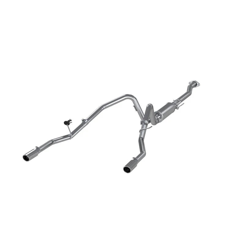 MBRP 11-12 Ford F-150 V6 Ecoboost Alum 2.5in Cat Back Dual Rear Exit Exhaust System - Side View