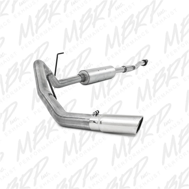 MBRP 11-12 Ford F150 3in Cat Back Single Side Exit Alum Exhaust System - Side View