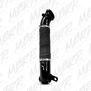 MBRP 11-13 Chev/GMC 6.6L Duramax 3in Turbo Down Pipe Black - Side View