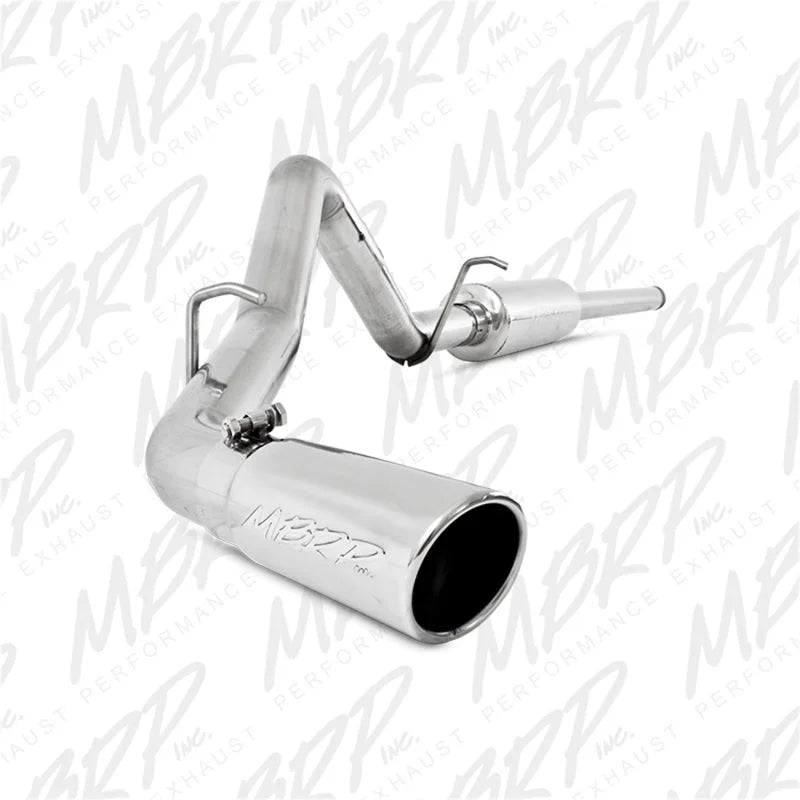 MBRP 11-13 Chevy 1500 Silverado/GMC Sierra 6.2L V8 3.5in Cat Back Single Side Exhaust T409 - Side View