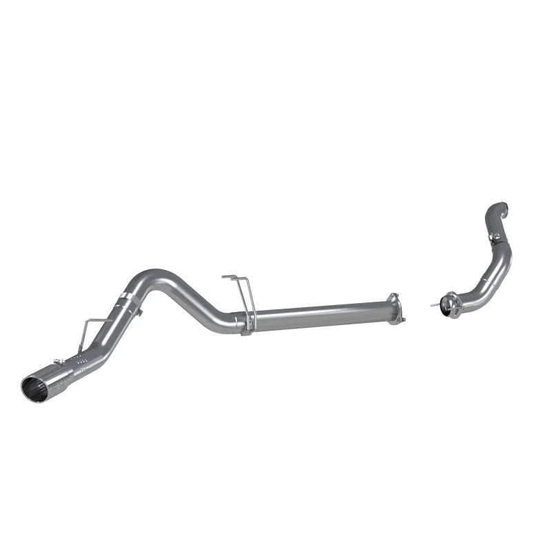 MBRP 11-14 Ford 6.7L F-250/350/450 4in Filter Back Single Side Exit Alum and Down Pipe Exhaust - Main Product View