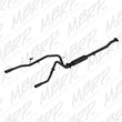 Load image into Gallery viewer, MBRP 11-14 Ford F-150 V6 Ecoboost Black Coated 2.5in Cat-Back Dual Rear Exit Exhaust System - Side View