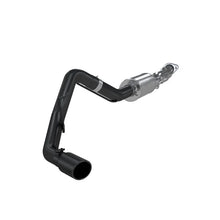 Load image into Gallery viewer, MBRP 11-14 Ford F150 3in Cat Back Single Side Exit Black Coated Exhaust System - Side View