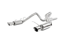 Load image into Gallery viewer, MBRP 11-14 Ford Mustang GT 5.0L Dual Split Rear Race Version T409 3in Cat Back Exhaust System - Main Product View