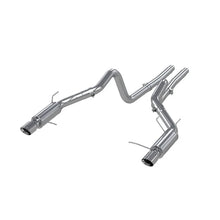 Load image into Gallery viewer, MBRP 11-14 Ford Mustang GT 5.0L Dual Split Rear Race Version T409 3in Cat Back Exhaust System - Side View