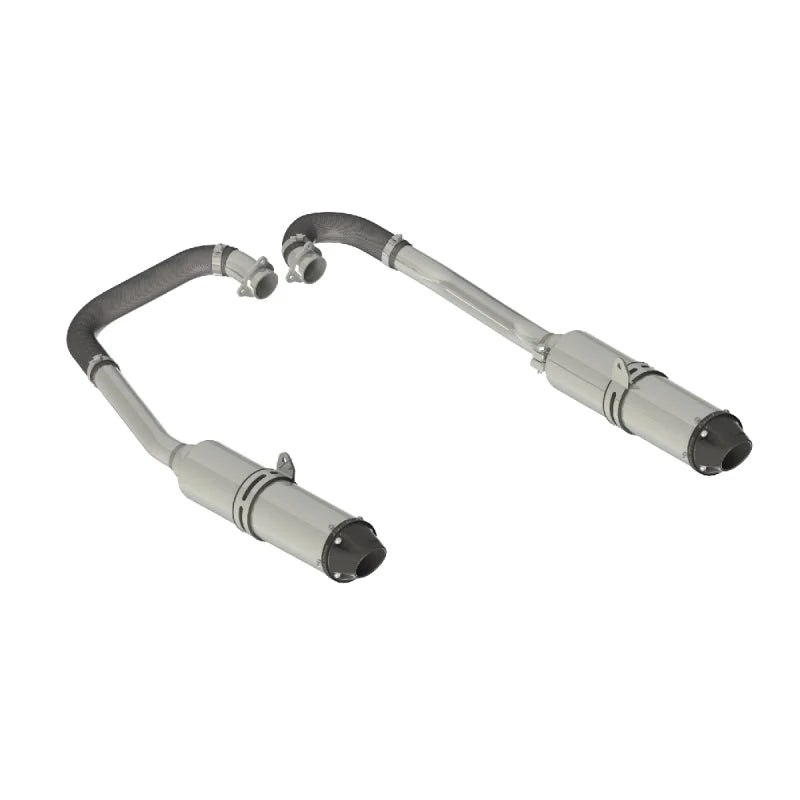 MBRP 11-14 Polaris RZR 900 (All Models) Complete Dual Exhaust System Headers-Back - Side View