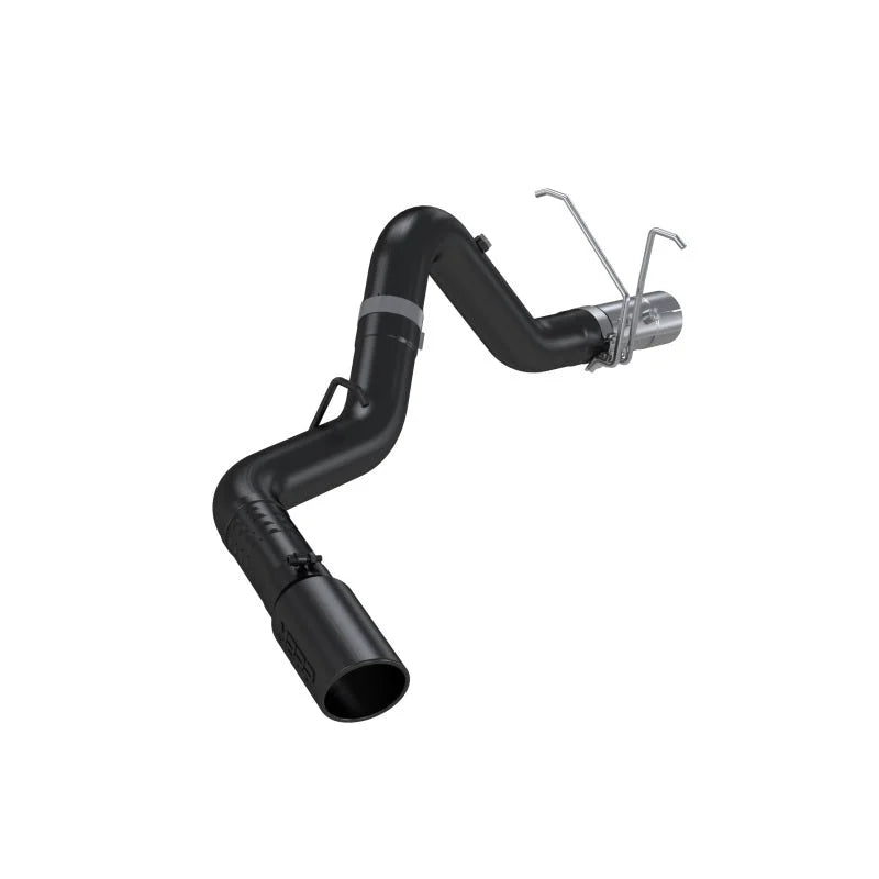 MBRP 11-15 Chev/GMC 2500/3500 4in Filter Back Single Side Black Coated - Side View