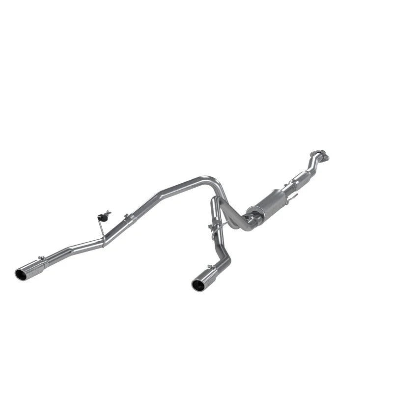 MBRP 11 Ford F-150 5.0L V8 Aluminized Cat Back Dual Split Rear Exit - Side View