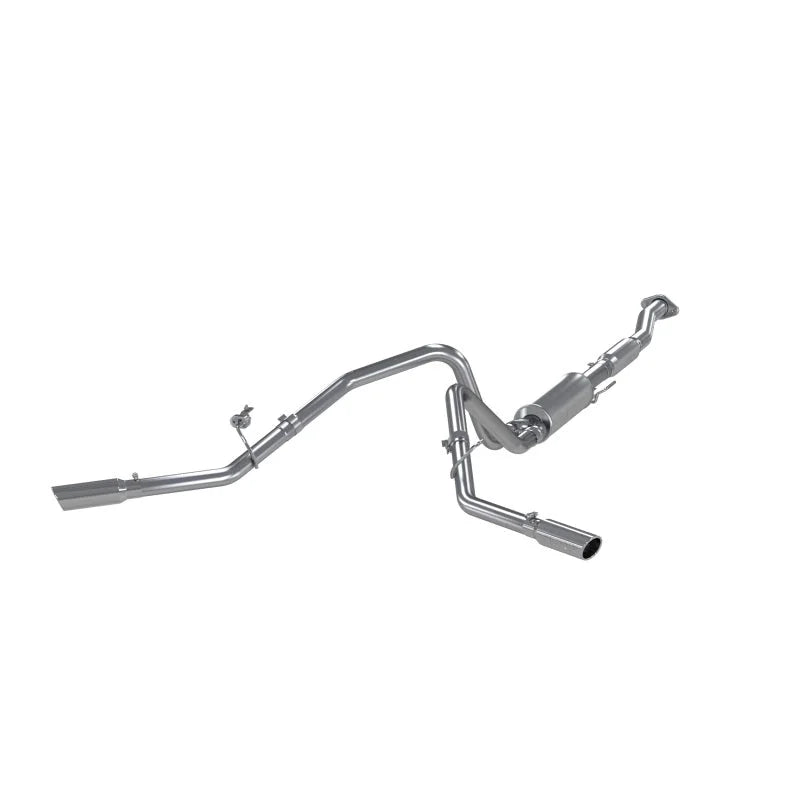 MBRP 11 Ford F-150 5.0L V8 Aluminized Cat Back Dual Split Side Exit - Side View
