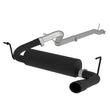 Load image into Gallery viewer, MBRP 12 Jeep Wrangler/ Rubicon 3.6L Cat Back Single Rear Exit Black Exhaust - Side View