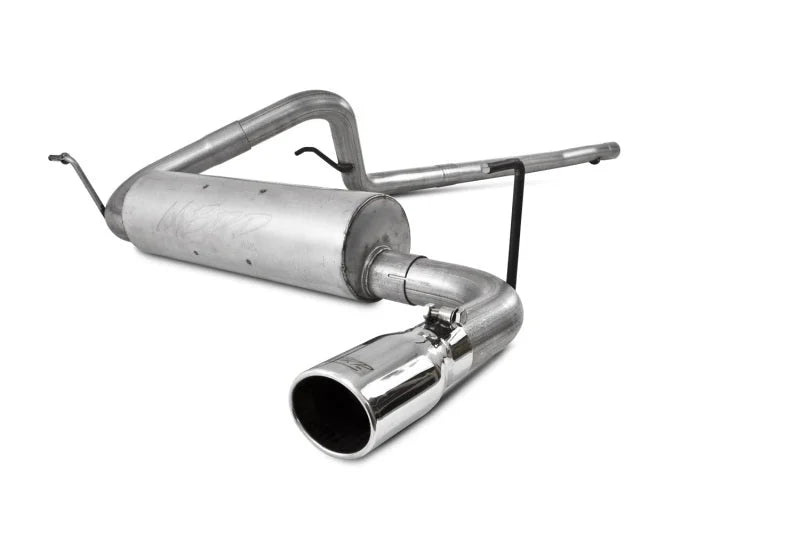 MBRP 12 Jeep Wrangler/Rubicon 3.6L Cat Back Single Rear Exit Alum Exhuast - Side View