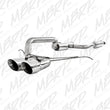 Load image into Gallery viewer, MBRP 13-14 Ford Focus ST 2.0L EcoBoost Dual Center Outlet T409 3in Cat Back - Side View