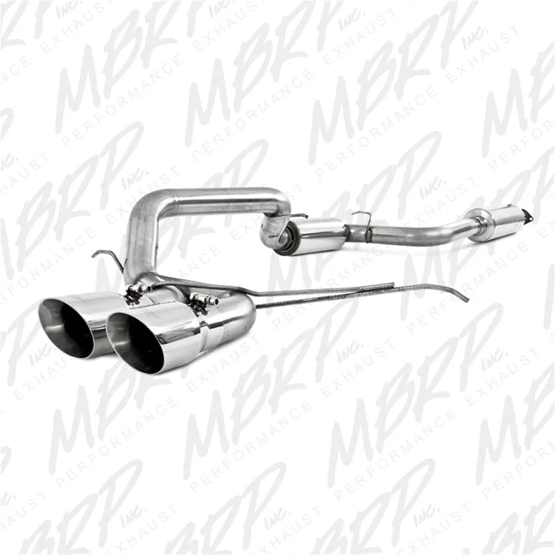 MBRP 13-14 Ford Focus ST 2.0L EcoBoost Dual Center Outlet T409 3in Cat Back - Side View