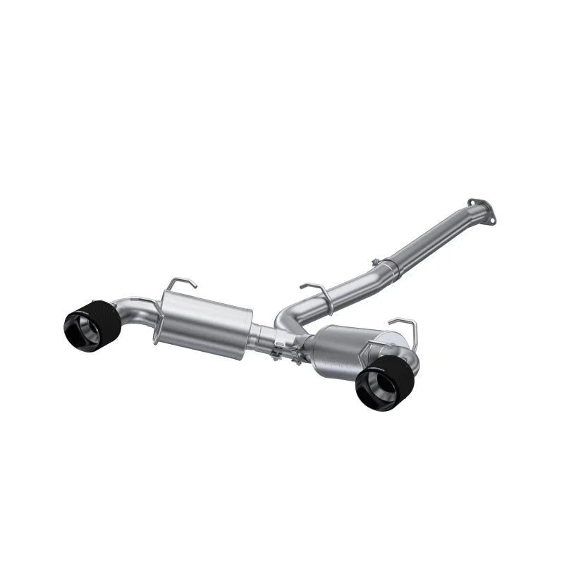 MBRP 13-16 Subaru BRZ 2.0L/ 2.4L 3in Dual Split Rear Cat Back w/CF Tips- T304 - Main Product View