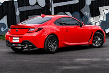 Load image into Gallery viewer, MBRP 13-16 Subaru BRZ 2.0L/ 2.4L 3in Dual Split Rear Cat Back w/CF Tips- T304 - Installation View