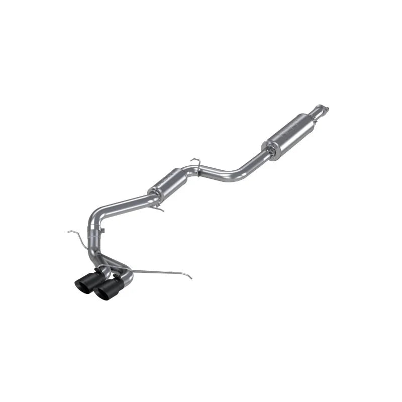 MBRP 13-17 Ford Focus ST 2.0L EcoBoost Dual Center Outlet T409 3in Cat Back w/ Black Tips - Main Product View