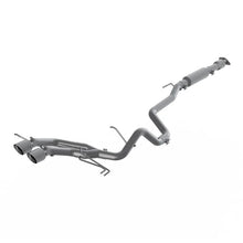 Load image into Gallery viewer, MBRP 13-18 Hyundai Veloster Turbo 2.5in T304 w/ 4in. OD Tips - Cat Back Dual Exit - Side View