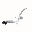 Load image into Gallery viewer, MBRP 13-18 Hyundai Veloster Turbo Dual Exit T409 2 1/2in Cat Back w/ Carbon Fiber Tips - Side View