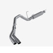 Load image into Gallery viewer, MBRP 14-16 Ram 2500/3500 6.4L 4in 409 SS Single Side Dual Outlet Cat Back Exhaust - Side View
