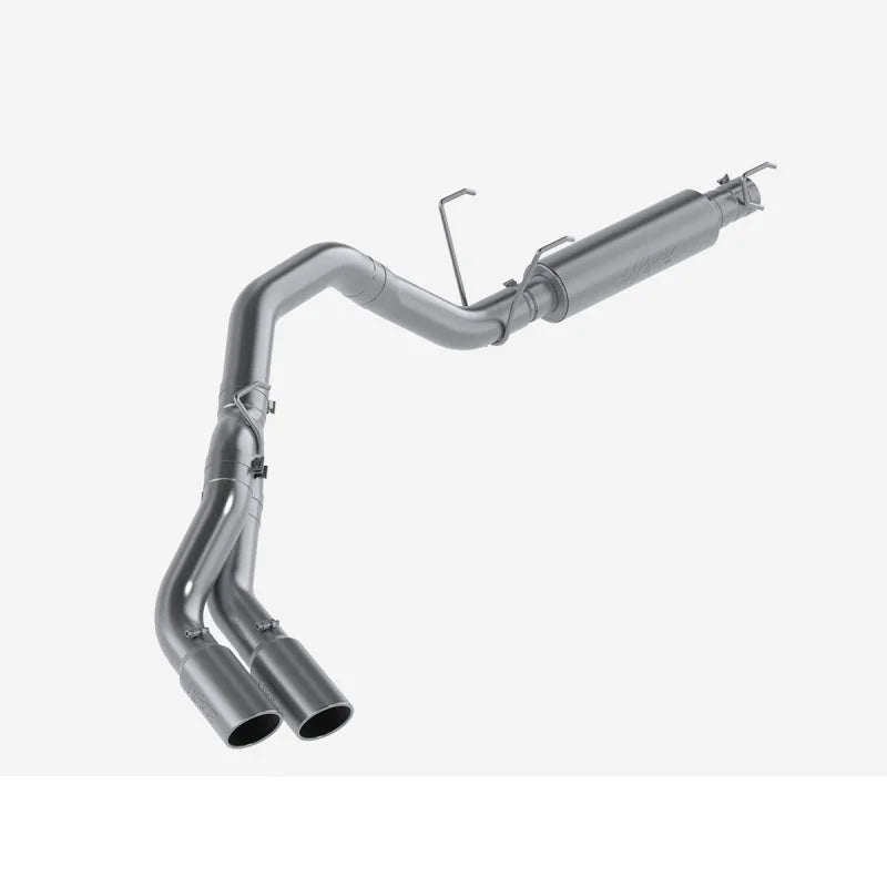MBRP 14-16 Ram 2500/3500 6.4L 4in 409 SS Single Side Dual Outlet Cat Back Exhaust - Side View