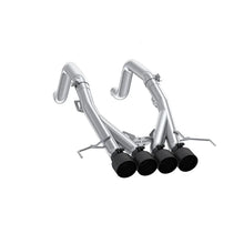 Load image into Gallery viewer, MBRP 14-19 Chevrolet Corvette 6.2L 3in Axle-Back Muffler Bypass Quad Exit Black Tips - Main Product View