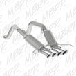 Load image into Gallery viewer, MBRP 14-19 Chevy Corvette V8 6.2L 3in T304 Dual Cat Back w/ 4in Quad Dual Wall Tips - Side View