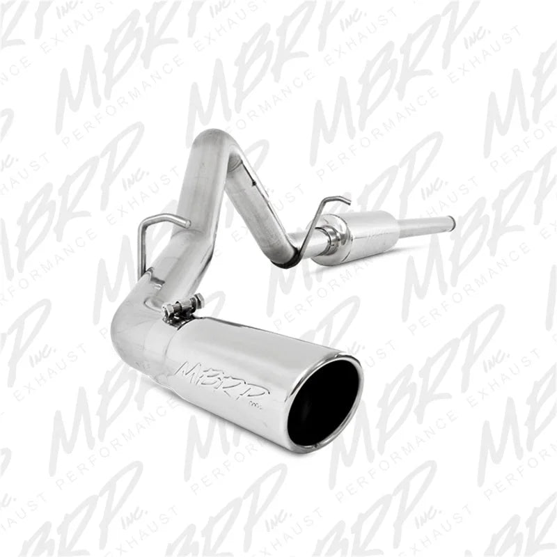 MBRP 14 Chevy/GMC 1500 Silverado/Sierra 4.3L V6/5.3L V8 Single Side Exit T409 3in Cat Back Exhaust - Side View