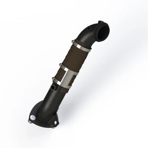 MBRP 15-16 Chevy/GMC 6.6L Duramax 3in Down Pipe (For 3 Bolt Flange Style Connection) - Main Product View