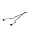 Load image into Gallery viewer, MBRP 15-16 Dodge Challenger 5.7L HEMI SS 3in Quad Split Rear Exit w/ Carbon Fiber Tips - T304 - Main Product View