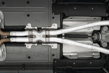 Load image into Gallery viewer, MBRP 15-16 Dodge Challenger 5.7L HEMI SS 3in Quad Split Rear Exit w/ Carbon Fiber Tips - T304 - Side View