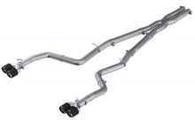 Load image into Gallery viewer, MBRP 15-16 Dodge Challenger 5.7L HEMI SS 3in Quad Split Rear Exit w/ Carbon Fiber Tips - T304 - Additional View 5
