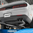 Load image into Gallery viewer, MBRP 15-16 Dodge Challenger RT 5.7L T304 SS 3in Dual Rear Cat-back CF Quad Tips - Street - Installation View