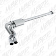 Load image into Gallery viewer, MBRP 15-16 Ford F-150 2.7L/3.5L/5.0L 3in Cat Back Single Side Pre-Axle Dual Exit T409 - Side View