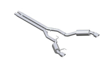 Load image into Gallery viewer, MBRP 15-17 Ford Mustang GT 5.0 3in Cat Back Dual Split Rear Race Version 4.5in Tips - T409 - Side View