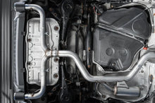 Load image into Gallery viewer, MBRP 15-17 VW 2.0L Turbo Golf GTI MK7 3in T304 Cat Back Exhaust w/ Dual Split Rear Exit - Side View