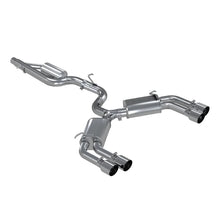 Load image into Gallery viewer, MBRP 15-18 Audi S3 304SS 3in Quad Split Rear Exit C/B System - Main Product View