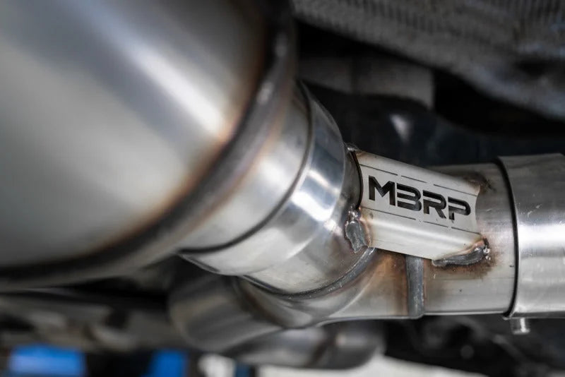 MBRP 15-18 Audi S3 304SS 3in Quad Split Rear Exit C/B System - Back View