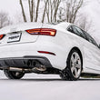 Load image into Gallery viewer, MBRP 15-18 Audi S3 304SS 3in Quad Split Rear Exit C/B System - Installation View