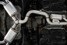 Load image into Gallery viewer, MBRP 15-18 Audi S3 SS 3in Quad Split Rear Exit w/ Carbon Fiber Tips - T304 - Side View