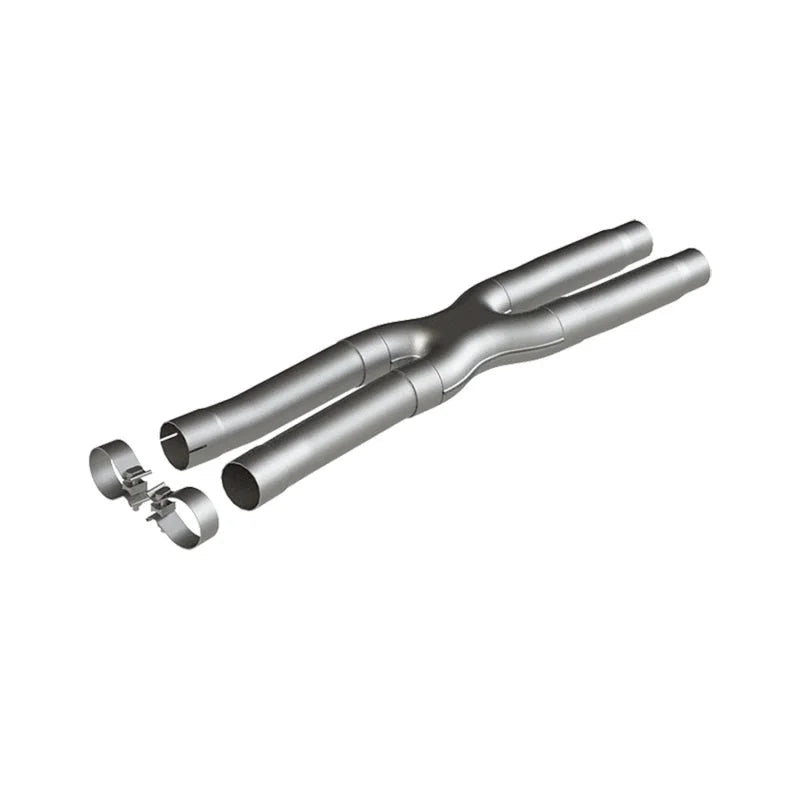 MBRP 15-19 Ford Mustang GT 2.5in Resonator Delete X-Pipe - AL - Main Product View