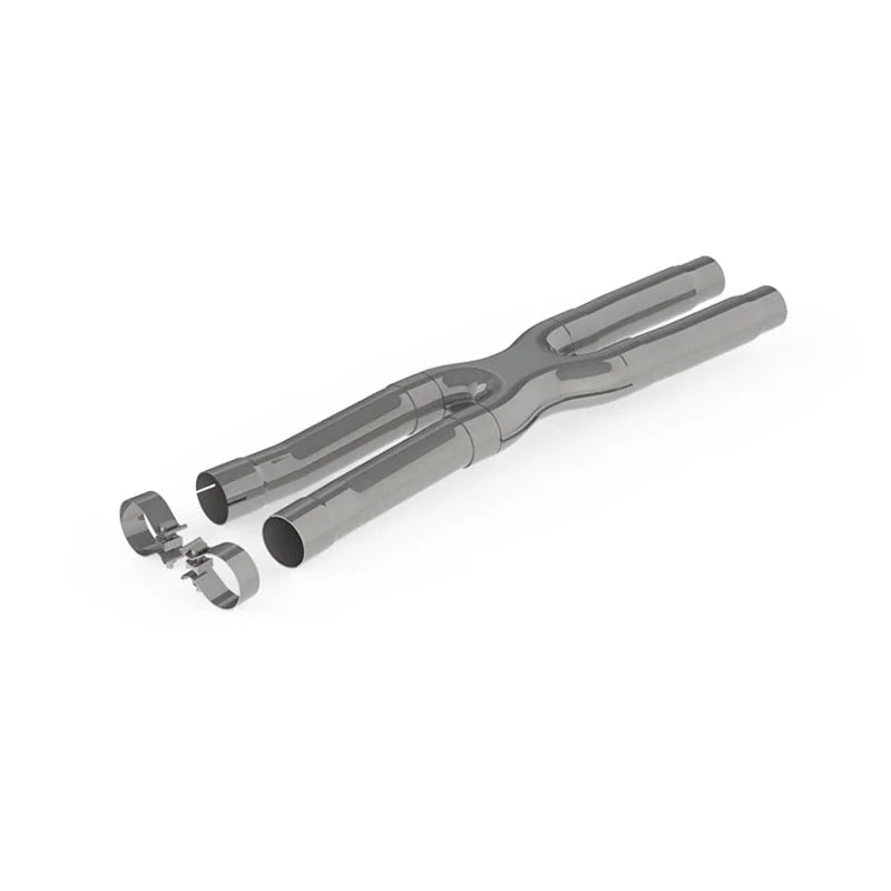 MBRP 15-19 Ford Mustang GT 2.5in Resonator Delete X-Pipe - T409 - Main Product View