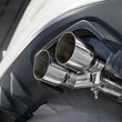 Load image into Gallery viewer, MBRP 15-19 Subaru WRX 2.0L/STI 2.5L 2.5in Dual Split Rear Exit w/ 3.5in CF Tips - T304 - Back View