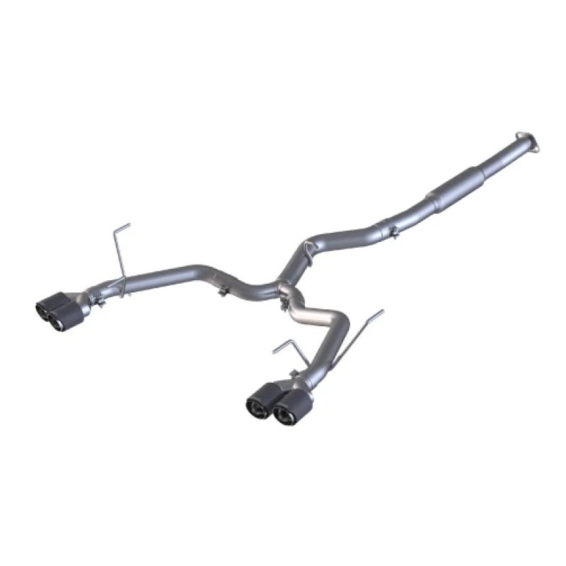 MBRP 15-19 Subaru WRX 2.0L/STI 2.5L 3in Dual Split Rear Exit w/ 3.5in CF Tips - T304 (Race Version) - Main Product View