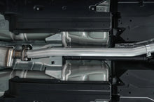Load image into Gallery viewer, MBRP 15-19 Subaru WRX 2.0L/STI 2.5L 3in Dual Split Rear Exit w/ 3.5in CF Tips - T304 Street Version - Side View