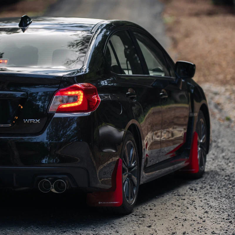 MBRP 15-19 Subaru WRX 2.0L/STI 2.5L 3in Dual Split Rear Exit w/ 3.5in CF Tips - T304 Street Version - Installation View
