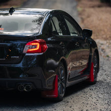 Load image into Gallery viewer, MBRP 15-19 Subaru WRX 2.0L/STI 2.5L 3in Dual Split Rear Exit w/ 3.5in CF Tips - T304 Street Version - Installation View