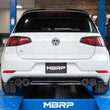 Load image into Gallery viewer, MBRP 15-19 VW Golf R MK7/MK7.5 3in T304 Cat Back Exhaust w/ Carbon Fiber Tips - Installation View