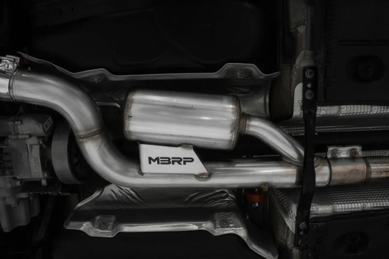MBRP 15-20 Audi S3 T304 Stainless Steel Cat - Active - Back View